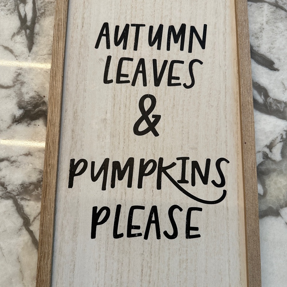 Doubled Sided Fall Sign - Picture 2 of 2